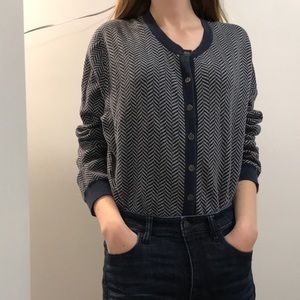 Tommy Hilfiger cotton herringbone cardigan